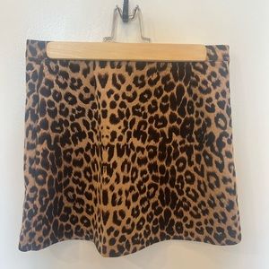 Zara animal print mini skirt- cheetah print miniskirt size small